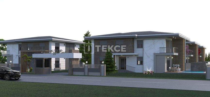 Villas with Pools and Indoor Parking in Döşemealtı Antalya