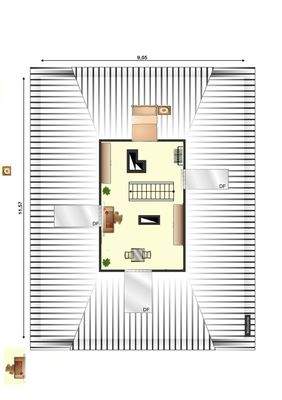 Grundriss DG-Zimmer m