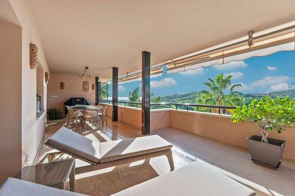 Terrace in apartment in Bendinat