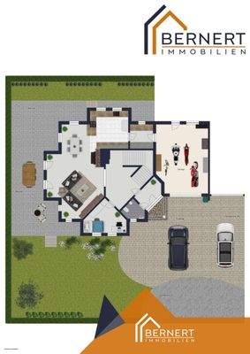 Grundriss visualisiert EG