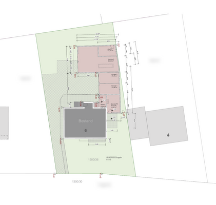 Lageplan Außenanlagen und Garagen