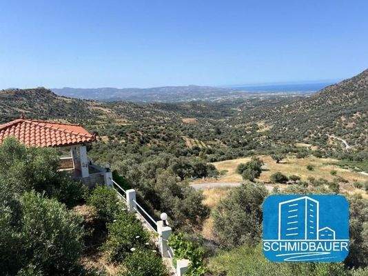 Südkreta: Haus mit spektakulärer Aussicht und großem Garten in Grigoria zu verkaufen