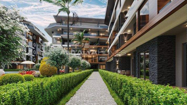 Elegant Flats in a Fully Equipped Complex in Alanya