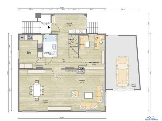 EG - Möblierung beispielhaft