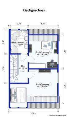 Grundriss Dachgeschoss