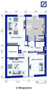 Grundriss 2. Obergeschoss