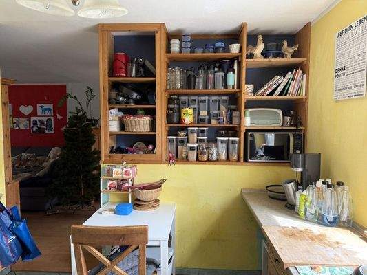 Küche/ Blick zum Wohnbereich