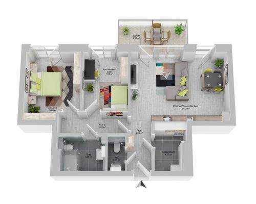 Grundriss-Wohnung 6-