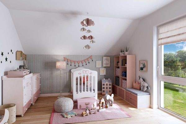 Kinderzimmer 2 im Dachgeschoss