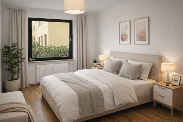 Schlafzimmer - virtually staged