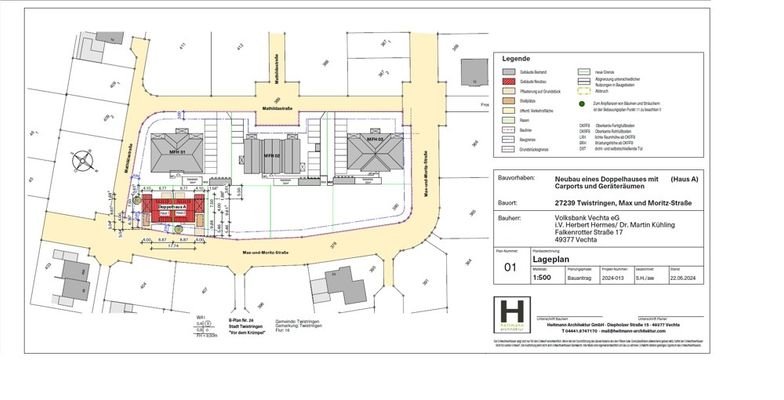 Lageplan Haus A1 +2