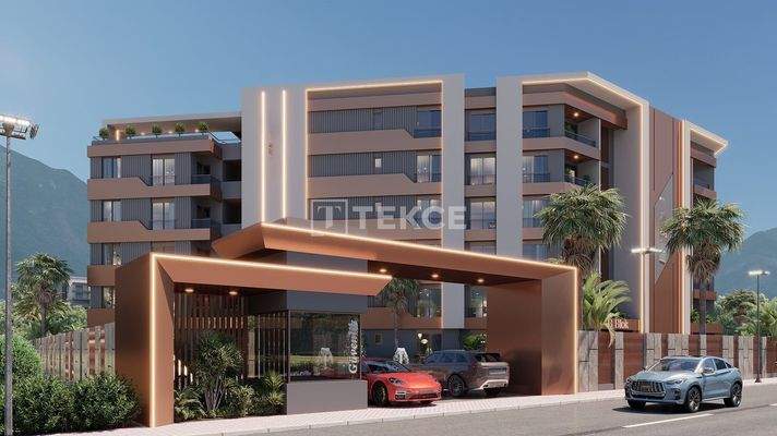 Apartments in Gated Community with Pool in Altıntaş, Antalya