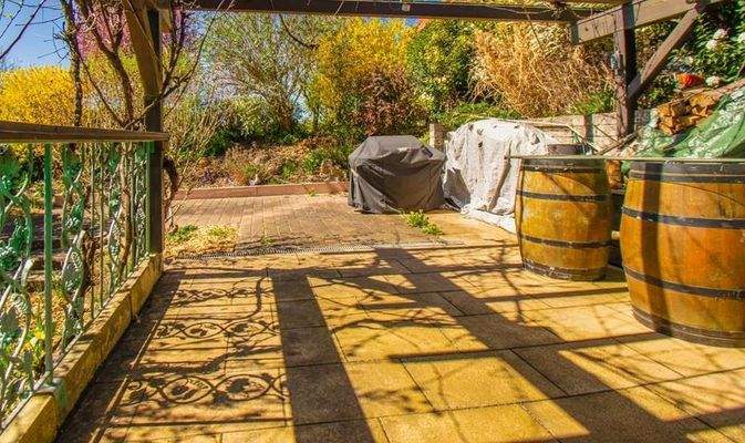 Terrasse vom Wohnzimmer