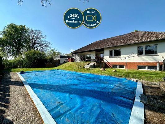 Gartenperspektive + Pool