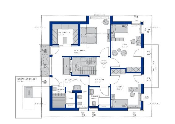 Grundriss Dachgeschoss