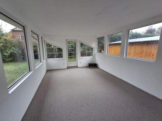 Gartenhaus von innen