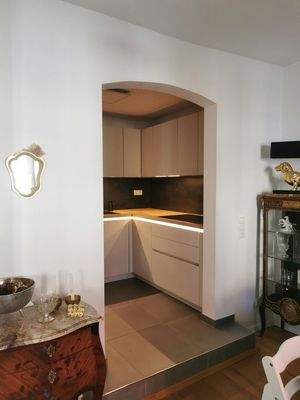 Blick in en suite Küche