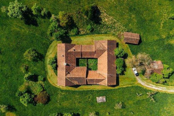 Draufsicht Hauptgebäude