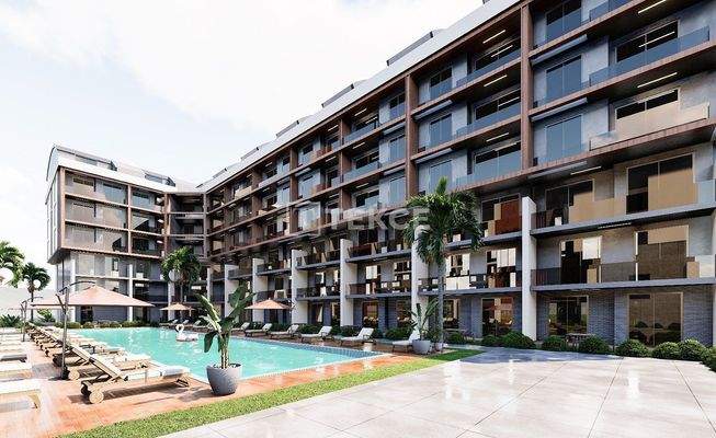 New Apartments for Sale with Mountain Views in Konyaaltı Antalya