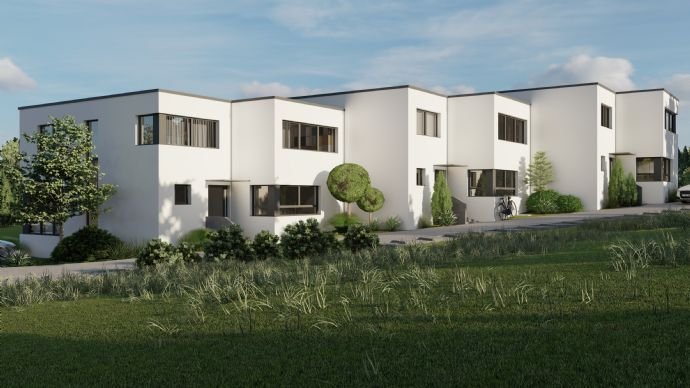 Klassisch-moderne Architektur in idyllisch-grüner Lage: Reihen-End-Haus - Neubauprojekt mit höchster Energieeffizienz 