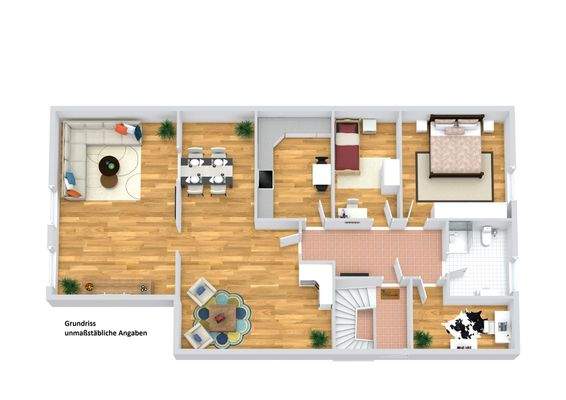 Grundriss Dachgeschoss - beschriftet