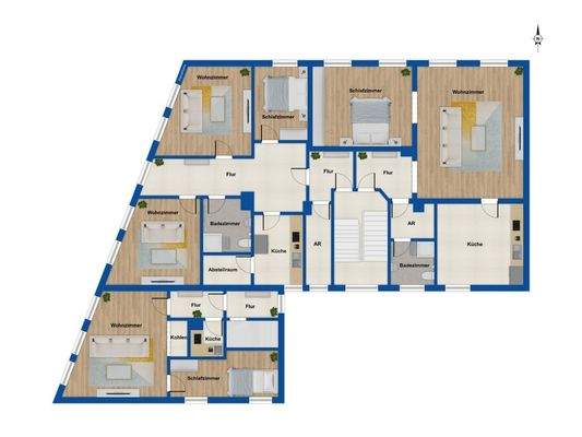 Grundriss Obergeschoss