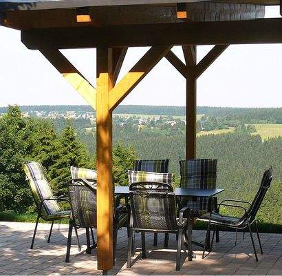 Sitzplatz mit traumhafter Aussicht