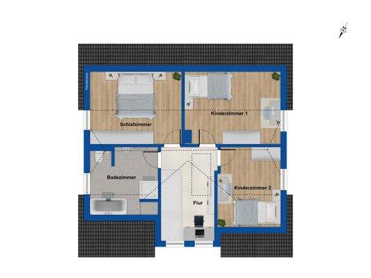 Grundriss Obergeschoss