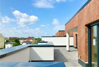 Blick von Penthouse Dachterrasse 