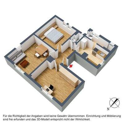 HP-2.OG, 3D-Grundriss