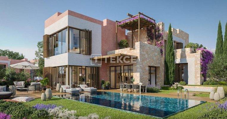 Detached Beachfront Villas with Swimming Pool in İzmir Çeşme