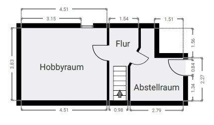 Grundriss Spitzboden