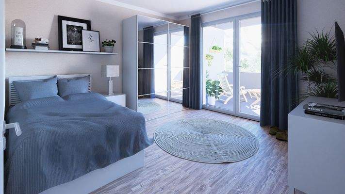 02_43 m_ - Innenraumvisualisierungen - Schlafzimmer