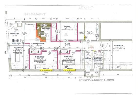 Raumplan Gewerbeeinheit Thiersee Mitte
