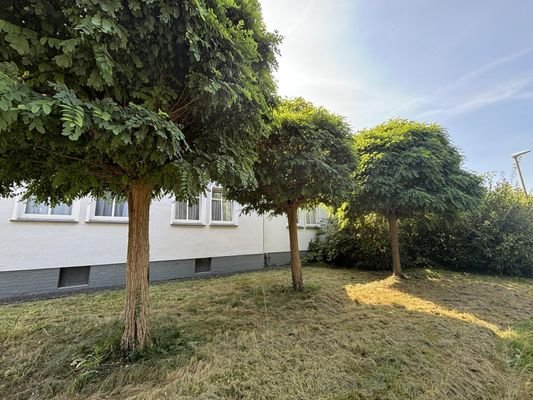 Vorderansicht mit seitlichen Anbau