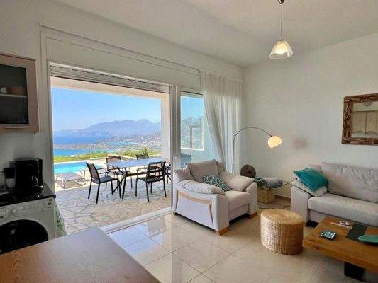 MIT VIDEO! Kreta, Kalo Chorio: Elegante freistehende Villa mit Meerblick zu verkaufen