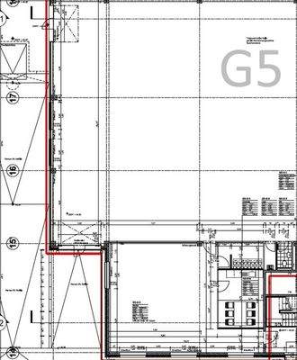 Grundriss Halle mit Serviceflä