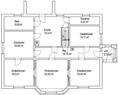 Grundriss Erdgeschoß