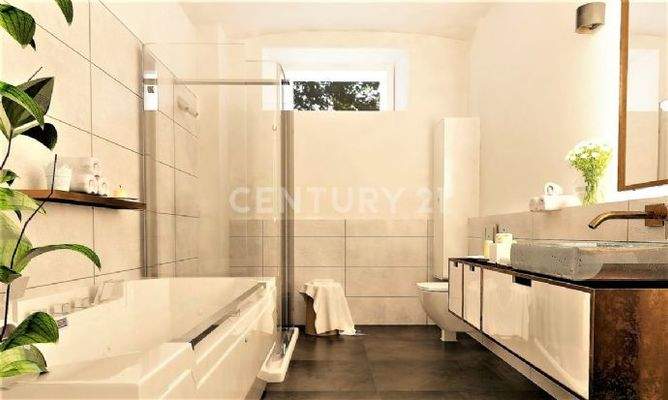 Beispiel des Badezimmers visualisiert