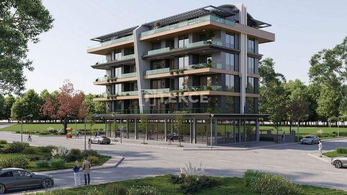 Spacious Sea-View Apartments Within a Complex in Oba Alanya