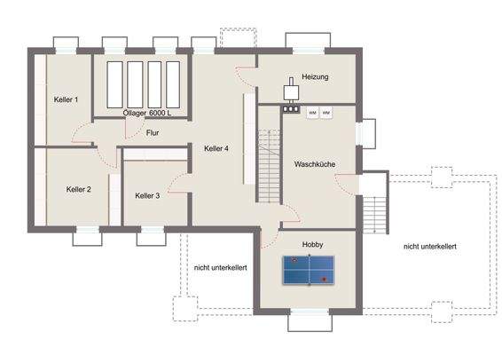 Grundriss Kellergeschoss