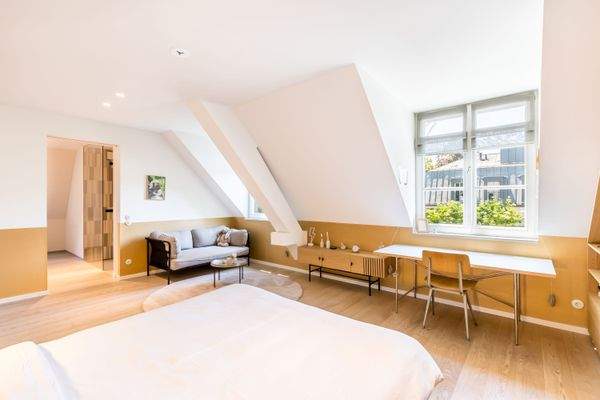 Insgesamt neun Schlafzimmer