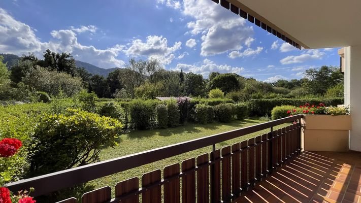 Ausblick vom Balkon