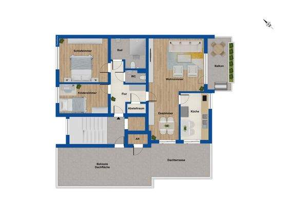 Grundriss 4. Obergeschoss