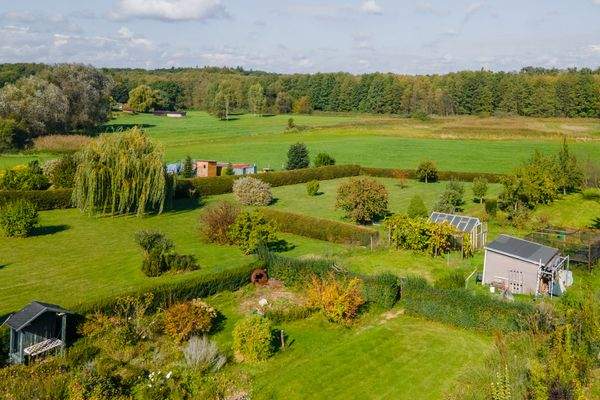 Garten mit Feld- und Waldblick