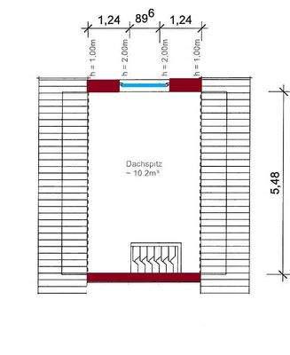 Grundriss Dachspitz - Studio
