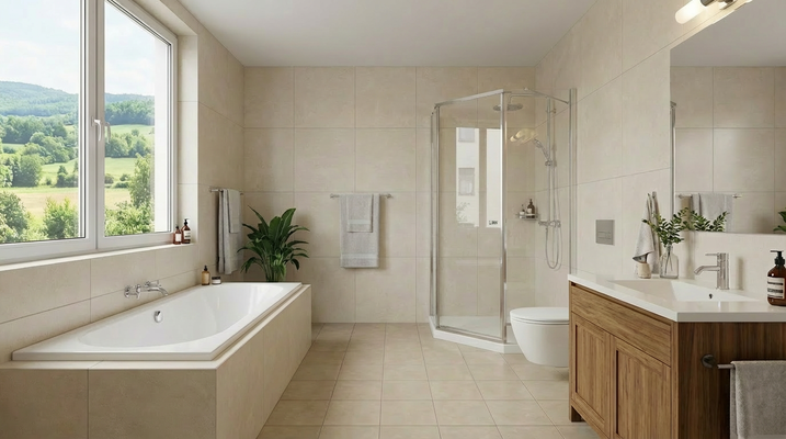 Badezimmer Einrichtungsbeispiel