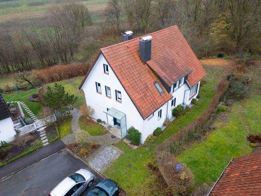 Hausansicht oben