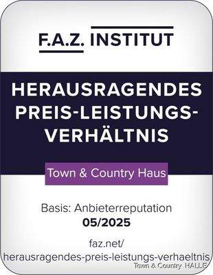 FAZ-Siegel_Herausragendes PLV_2025_Town & Country Haus