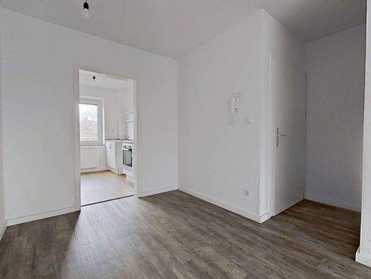 Ansicht II: Wohn- und Esszimmer